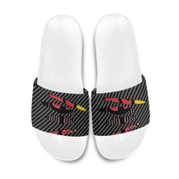Germany Beast Slide Sandals Ripped Flag Graphic - Wonder Print Shop