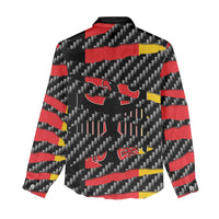 Germany Beast Women Casual Shirt Ripped Flag Graphic - Wonder Print Shop