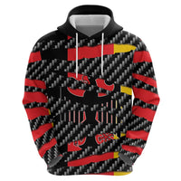 Germany Beast Zip Hoodie Ripped Flag Graphic - Wonder Print Shop