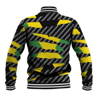 Jamaica Beast Baseball Jacket Ripped Flag Graphic - Wonder Print Shop