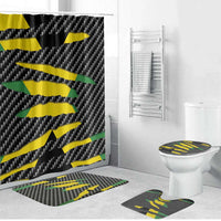 Jamaica Beast Bathroom Set Ripped Flag Graphic - Wonder Print Shop