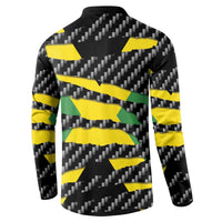 Jamaica Beast Button Sweatshirt Ripped Flag Graphic - Wonder Print Shop