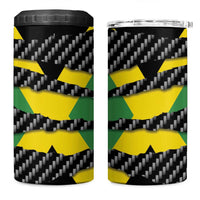 Jamaica Beast 4 in 1 Can Cooler Tumbler Ripped Flag Graphic - Wonder Print Shop
