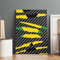 Jamaica Beast Canvas Wall Art Ripped Flag Graphic - Wonder Print Shop