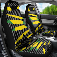 Jamaica Beast Car Seat Cover Ripped Flag Graphic - Wonder Print Shop