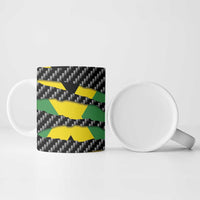 Jamaica Beast Ceramic Mug Ripped Flag Graphic - Wonder Print Shop