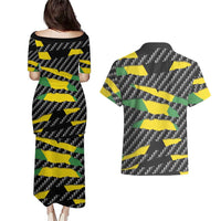 Jamaica Beast Couples Matching Puletasi and Hawaiian Shirt Ripped Flag Graphic - Wonder Print Shop