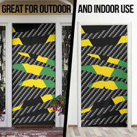Jamaica Beast Door Cover Ripped Flag Graphic - Wonder Print Shop