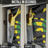 Jamaica Beast Door Cover Ripped Flag Graphic - Wonder Print Shop