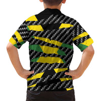 Jamaica Beast Family Matching Long Sleeve Bodycon Dress and Hawaiian Shirt Ripped Flag Graphic - Wonder Print Shop