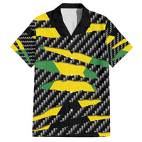 Jamaica Beast Family Matching Off The Shoulder Long Sleeve Dress and Hawaiian Shirt Ripped Flag Graphic - Wonder Print Shop