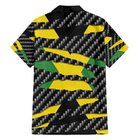 Jamaica Beast Family Matching Off Shoulder Maxi Dress and Hawaiian Shirt Ripped Flag Graphic - Wonder Print Shop