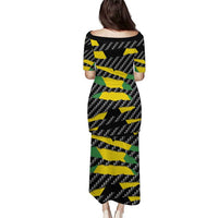 Jamaica Beast Family Matching Puletasi and Hawaiian Shirt Ripped Flag Graphic - Wonder Print Shop