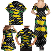 Jamaica Beast Family Matching Summer Maxi Dress and Hawaiian Shirt Ripped Flag Graphic - Wonder Print Shop