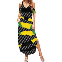 Jamaica Beast Family Matching Summer Maxi Dress and Hawaiian Shirt Ripped Flag Graphic - Wonder Print Shop