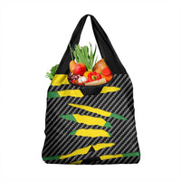 Jamaica Beast Grocery Bag Ripped Flag Graphic - Wonder Print Shop