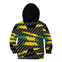 Jamaica Beast Kid Hoodie Ripped Flag Graphic - Wonder Print Shop