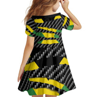 Jamaica Beast Kid Short Sleeve Dress Ripped Flag Graphic - Wonder Print Shop