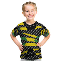 Jamaica Beast Kid T Shirt Ripped Flag Graphic - Wonder Print Shop