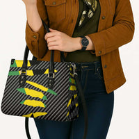 Jamaica Beast Leather Bag Ripped Flag Graphic - Wonder Print Shop