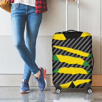 Jamaica Beast Luggage Cover Ripped Flag Graphic - Wonder Print Shop