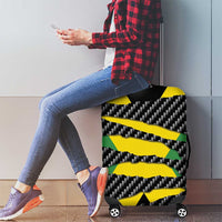 Jamaica Beast Luggage Cover Ripped Flag Graphic - Wonder Print Shop