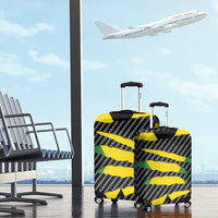 Jamaica Beast Luggage Cover Ripped Flag Graphic - Wonder Print Shop