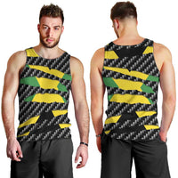 Jamaica Beast Men Tank Top Ripped Flag Graphic - Wonder Print Shop