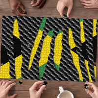 Jamaica Beast Puzzle Ripped Flag Graphic - Wonder Print Shop