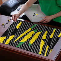 Jamaica Beast Puzzle Ripped Flag Graphic - Wonder Print Shop