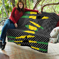 Jamaica Beast Quilt Ripped Flag Graphic - Wonder Print Shop