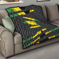 Jamaica Beast Quilt Ripped Flag Graphic - Wonder Print Shop