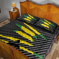 Jamaica Beast Quilt Bed Set Ripped Flag Graphic - Wonder Print Shop