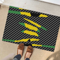 Jamaica Beast Rubber Doormat Ripped Flag Graphic - Wonder Print Shop