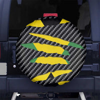 Jamaica Beast Spare Tire Cover Ripped Flag Graphic - Wonder Print Shop