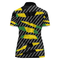 Jamaica Beast Women Polo Shirt Ripped Flag Graphic - Wonder Print Shop
