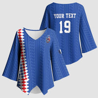 Custom World Football 2026 France Kimono Sleeve Blouse Les Bleus Road To Champions - Wonder Print Shop