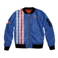Custom World Football 2026 France Sleeve Zip Bomber Jacket Les Bleus Road To Champions - Wonder Print Shop
