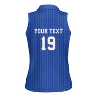 Custom World Football 2026 France Women Sleeveless Polo Shirt Les Bleus Road To Champions - Wonder Print Shop