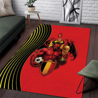 World Football 2026 Belgium Area Rug Red Devils Go Champions - Wonder Print Shop