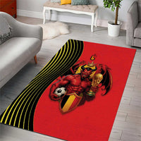 World Football 2026 Belgium Area Rug Red Devils Go Champions - Wonder Print Shop