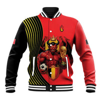 Custom World Football 2026 Belgium Baseball Jacket Red Devils Go Champions - Wonder Print Shop