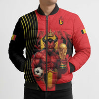 Custom World Football 2026 Belgium Bomber Puffer Jacket Red Devils Go Champions - Wonder Print Shop
