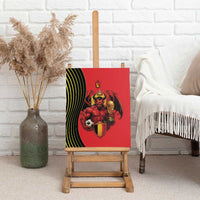 World Football 2026 Belgium Canvas Wall Art Red Devils Go Champions - Wonder Print Shop
