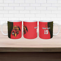 Custom World Football 2026 Belgium Ceramic Mug Red Devils Go Champions - Wonder Print Shop