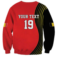 Custom World Football 2026 Belgium Sweatshirt Red Devils Go Champions - Wonder Print Shop