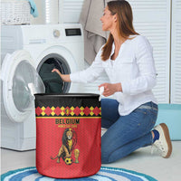 World Football 2026 Belgium Laundry Basket Belgian Lion Go Champions - Wonder Print Shop