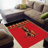 World Football 2026 Belgium Area Rug Belgian Lion Go Champions - Wonder Print Shop
