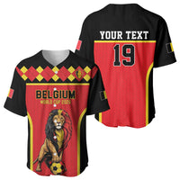 Custom World Football 2026 Belgium Baseball Jersey Belgian Lion Go Champions - Wonder Print Shop