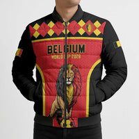 Custom World Football 2026 Belgium Bomber Puffer Jacket Belgian Lion Go Champions - Wonder Print Shop